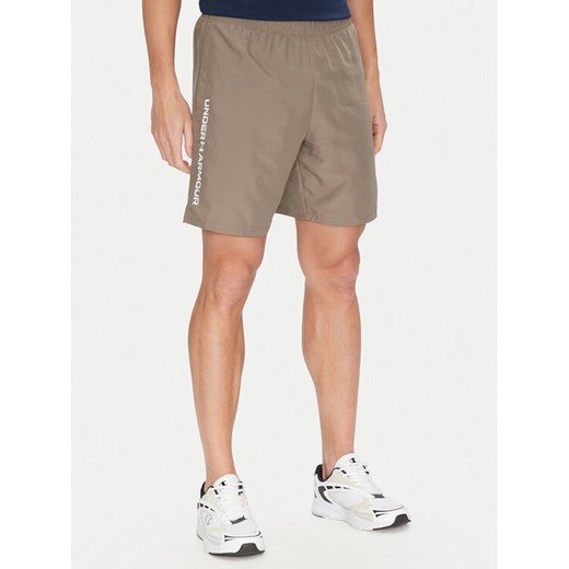 Under Armour Szorty sportowe Ua Woven Wdmk Shorts 1383356 Zielony Regular Fit ze sklepu MODIVO w kategorii Spodenki męskie - zdjęcie 182740224