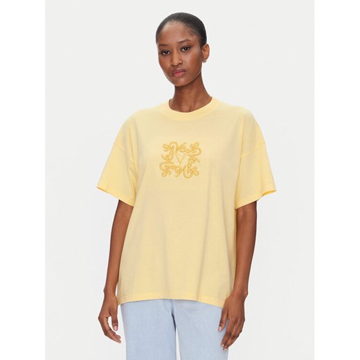 ViCOLO T-Shirt RD0119 Żółty Regular Fit ze sklepu MODIVO w kategorii Bluzki damskie - zdjęcie 182740242