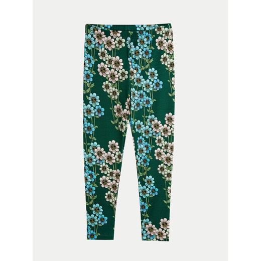 Mini Rodini Legginsy Daisys 2473011775 Zielony Slim Fit ze sklepu MODIVO w kategorii Spodnie dziewczęce - zdjęcie 182740262