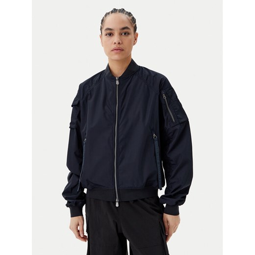 Save The Duck Kurtka bomber D32105W TWIL20 Granatowy Oversize ze sklepu MODIVO w kategorii Kurtki damskie - zdjęcie 182740382