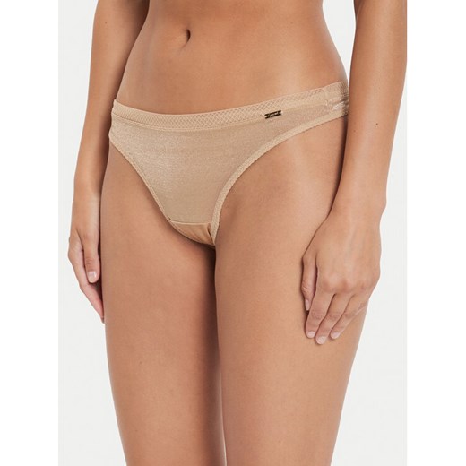 Gossard Stringi 6276 Beżowy ze sklepu MODIVO w kategorii Majtki damskie - zdjęcie 182740441
