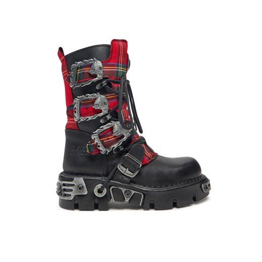 NEW ROCK Glany M-391T-S1 Czarny ze sklepu MODIVO w kategorii Workery damskie - zdjęcie 182740524