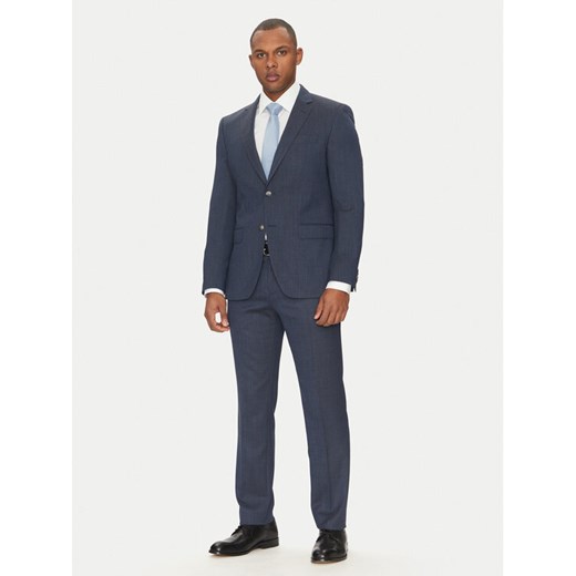 BOSS Garnitur H-Huge 50540776 Granatowy Slim Fit ze sklepu MODIVO w kategorii Garnitury męskie - zdjęcie 182740554