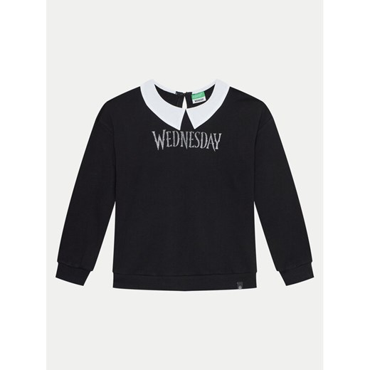 United Colors Of Benetton Bluza 3J68C10MD Czarny Regular Fit ze sklepu MODIVO w kategorii Bluzy chłopięce - zdjęcie 182740652