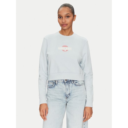 Guess Jeans Bluza W5GQ20 K68I4 Błękitny Regular Fit ze sklepu MODIVO w kategorii Bluzy damskie - zdjęcie 182740671