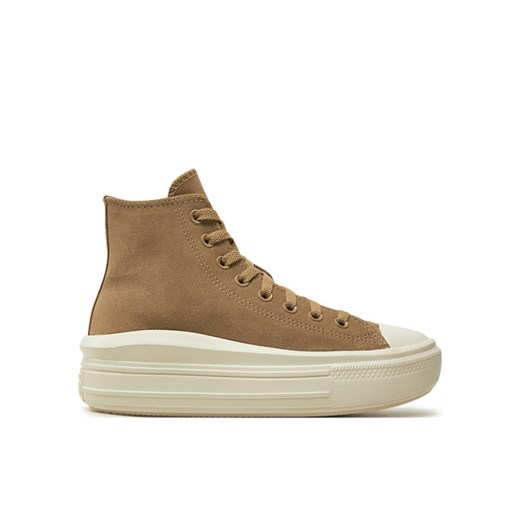 Converse Trampki Chuck Taylor All Star Move Platform A11145C Brązowy ze sklepu MODIVO w kategorii Trampki damskie - zdjęcie 182740702