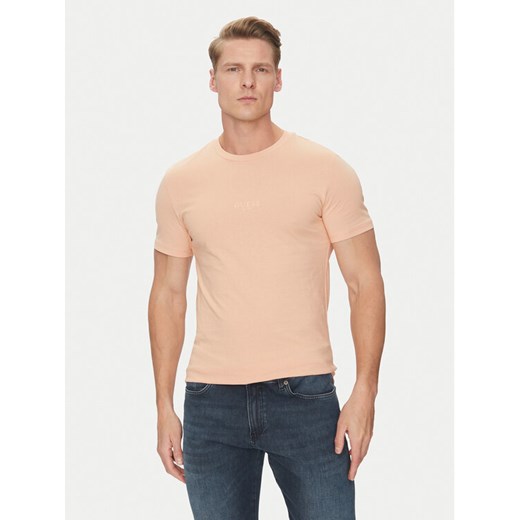 Guess T-Shirt M2YI72 I3Z14 Pomarańczowy Regular Fit ze sklepu MODIVO w kategorii T-shirty męskie - zdjęcie 182740724