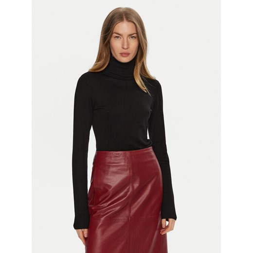 ACCESS FASHION Golf 44-8074 Czarny Slim Fit ze sklepu MODIVO w kategorii Swetry damskie - zdjęcie 182740803