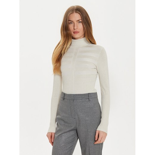 Morgan Golf 202-MENTOSA Biały Slim Fit ze sklepu MODIVO w kategorii Swetry damskie - zdjęcie 182740822