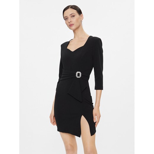 Rinascimento Sukienka koktajlowa CFC0116131003 Czarny Slim Fit ze sklepu MODIVO w kategorii Sukienki - zdjęcie 182740944