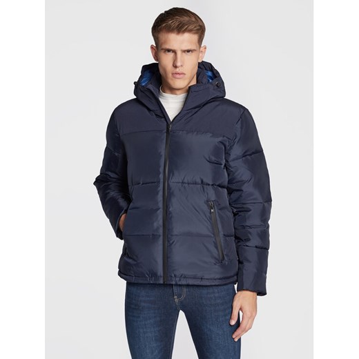United Colors Of Benetton Kurtka przejściowa 29K7UN01G Granatowy Regular Fit ze sklepu MODIVO w kategorii Kurtki męskie - zdjęcie 182740961