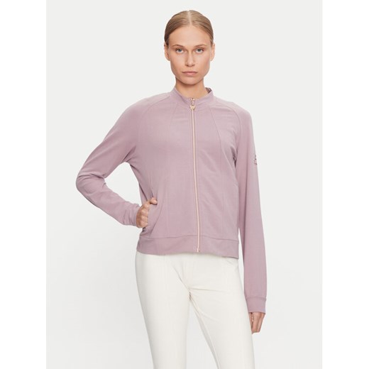 EA7 Emporio Armani Bluza 6DTM06 TJVHZ Fioletowy Regular Fit ze sklepu MODIVO w kategorii Bluzy damskie - zdjęcie 182741014