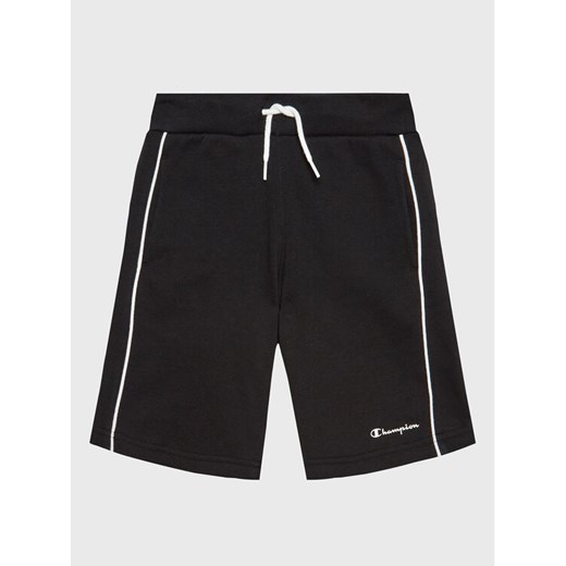 Champion Szorty sportowe Script Logo 306147 Czarny Regular Fit ze sklepu MODIVO w kategorii Spodenki chłopięce - zdjęcie 182741063