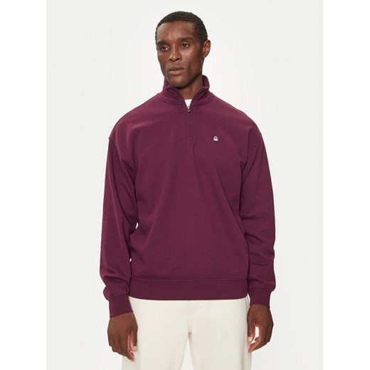 United Colors Of Benetton Bluza 342ZU201J Fioletowy Regular Fit ze sklepu MODIVO w kategorii Bluzy męskie - zdjęcie 182741120