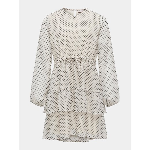 Kids ONLY Sukienka codzienna Isabella 15317147 Écru Regular Fit ze sklepu MODIVO w kategorii Sukienki dziewczęce - zdjęcie 182741180