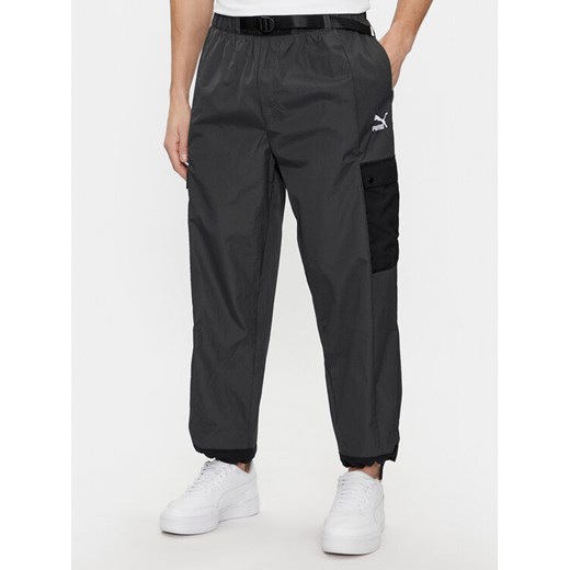 Puma Spodnie dresowe 53566301 Czarny Regular Fit ze sklepu MODIVO w kategorii Spodnie męskie - zdjęcie 182741181