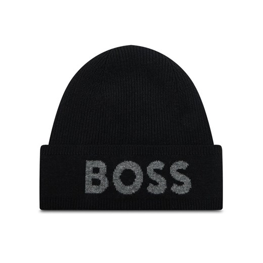 Boss Czapka Ellio 50524348 Czarny ze sklepu MODIVO w kategorii Czapki zimowe męskie - zdjęcie 182741223
