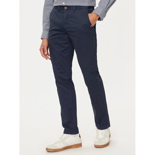 U.S. Polo Assn. Chinosy MUP3346 Granatowy Slim Fit ze sklepu MODIVO w kategorii Spodnie męskie - zdjęcie 182741280