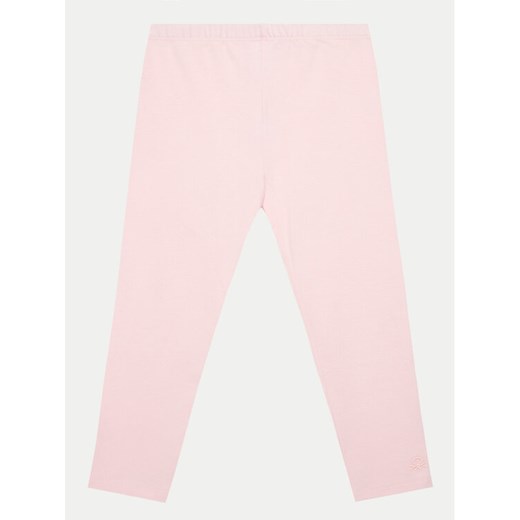 United Colors Of Benetton Legginsy 3MT1GF01L Różowy Slim Fit ze sklepu MODIVO w kategorii Spodnie dziewczęce - zdjęcie 182741311
