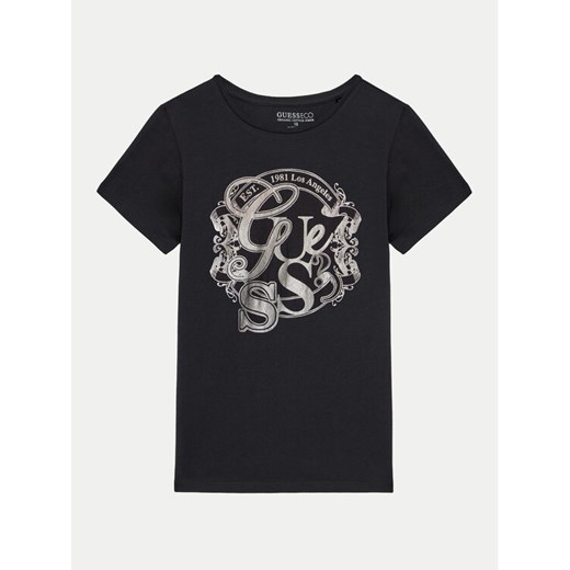 Guess T-Shirt J4BI02 J1314 Czarny Regular Fit ze sklepu MODIVO w kategorii T-shirty chłopięce - zdjęcie 182741340