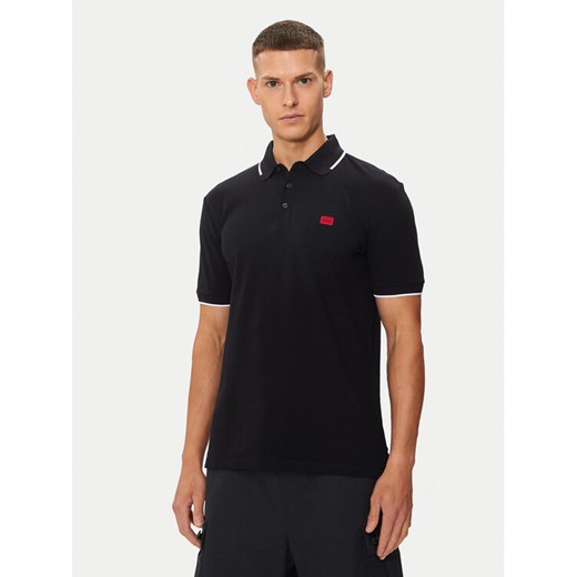 Hugo Polo Deresino232 50490775 Czarny Slim Fit ze sklepu MODIVO w kategorii T-shirty męskie - zdjęcie 182741372