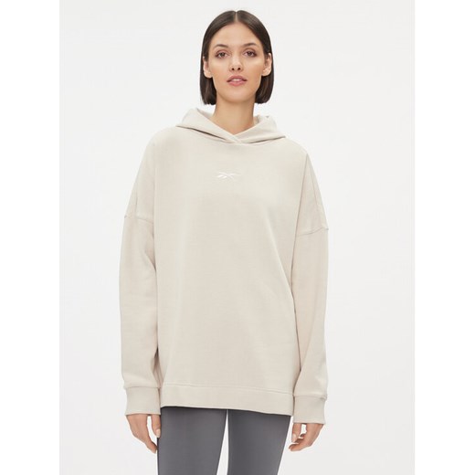 Reebok Bluza Maternity IM4058 Beżowy Regular Fit ze sklepu MODIVO w kategorii Bluzy damskie - zdjęcie 182741503