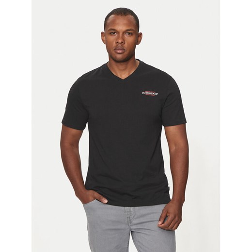 Guess Jeans T-Shirt M4YI50 K8HM0 Czarny Slim Fit ze sklepu MODIVO w kategorii T-shirty męskie - zdjęcie 182741512