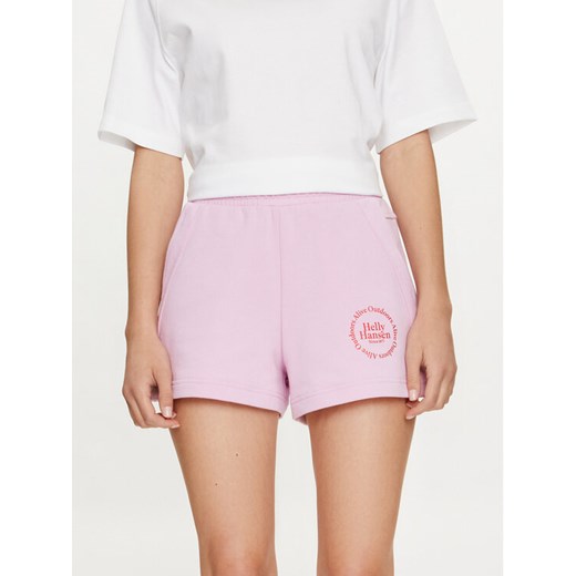 Helly Hansen Szorty sportowe W Core Sweat Shorts 54081 Różowy Regular Fit ze sklepu MODIVO w kategorii Szorty - zdjęcie 182741514