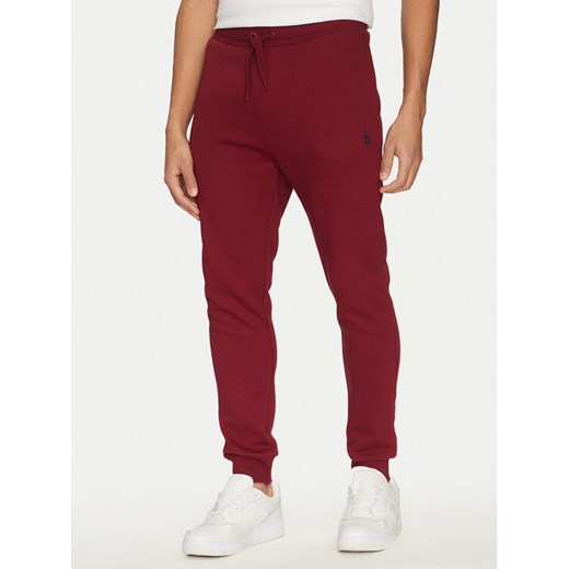 U.S. Polo Assn. Spodnie dresowe MUP0686 Czerwony Regular Fit ze sklepu MODIVO w kategorii Spodnie męskie - zdjęcie 182741562