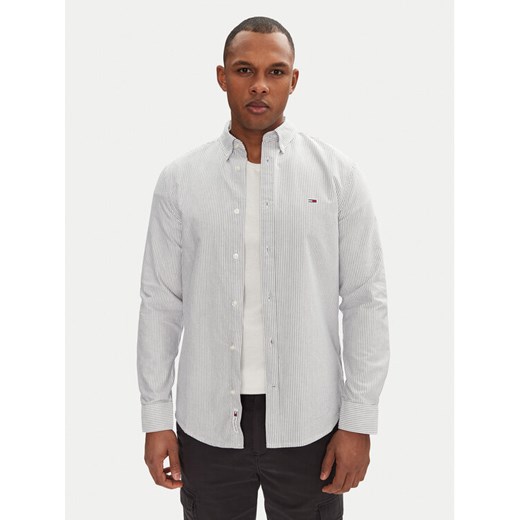 Tommy Jeans Koszula DM0DM20668 Niebieski Slim Fit ze sklepu MODIVO w kategorii Koszule męskie - zdjęcie 182741652