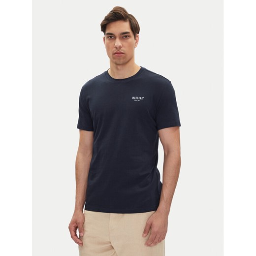 Mustang T-Shirt Austin 1016273 Granatowy Regular Fit ze sklepu MODIVO w kategorii T-shirty męskie - zdjęcie 182741660