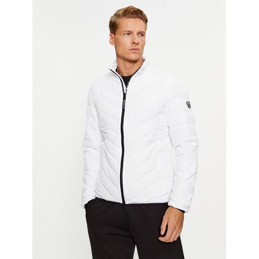EA7 Emporio Armani Kurtka puchowa 8NPB13 PNE1Z 1100 Biały Regular Fit ze sklepu MODIVO w kategorii Kurtki męskie - zdjęcie 182741670