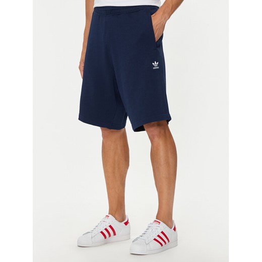 adidas Szorty sportowe Essentials Trefoil IY8521 Granatowy Regular Fit XXL MODIVO