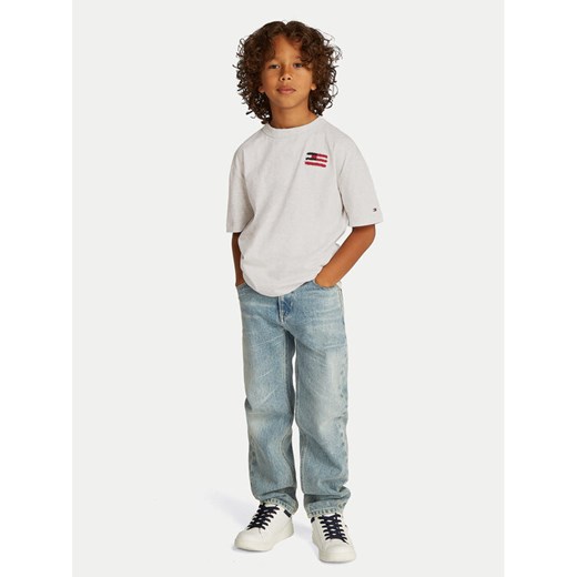 Tommy Hilfiger T-Shirt KB0KB09531 S Szary Regular Fit ze sklepu MODIVO w kategorii T-shirty chłopięce - zdjęcie 182741730