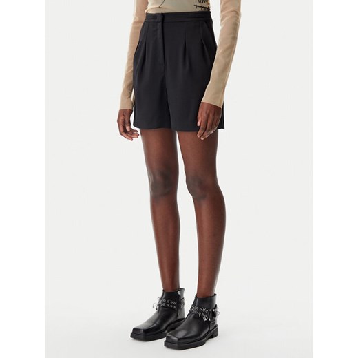 Patrizia Pepe Szorty materiałowe 8P0697/A545-K103 Czarny Regular Fit ze sklepu MODIVO w kategorii Szorty - zdjęcie 182741734