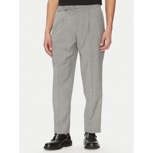 Liu Jo Spodnie materiałowe QA5091 T3991 Szary Regular Fit ze sklepu MODIVO w kategorii Spodnie męskie - zdjęcie 182741744