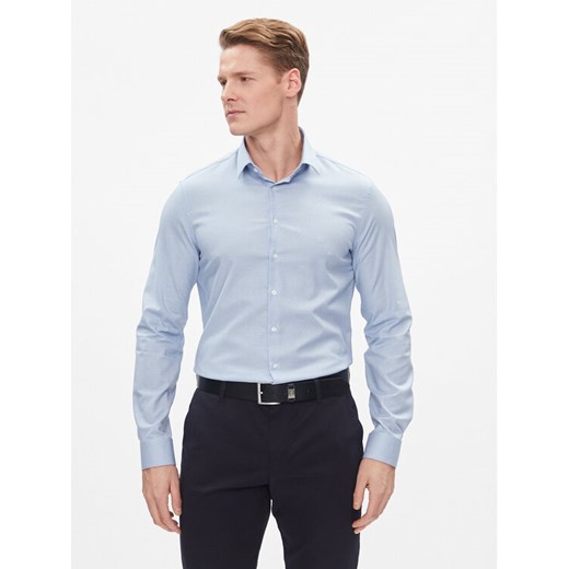 Calvin Klein Koszula K10K112305 Błękitny Slim Fit ze sklepu MODIVO w kategorii Koszule męskie - zdjęcie 182741813