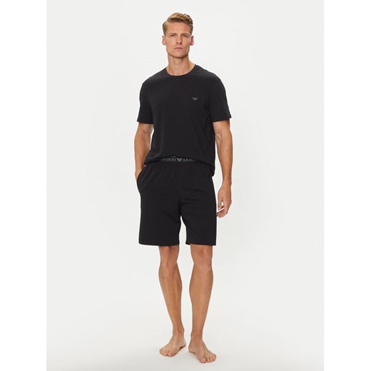 Emporio Armani Underwear Piżama 111573 4F720 23820 Czarny Regular Fit ze sklepu MODIVO w kategorii Piżamy męskie - zdjęcie 182741834