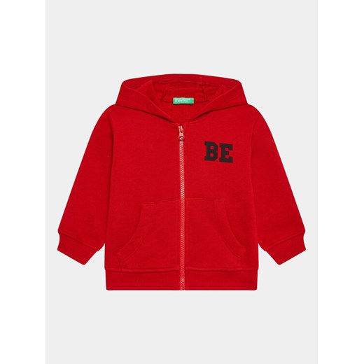 United Colors Of Benetton Bluza 3J68G5023 Czerwony Regular Fit ze sklepu MODIVO w kategorii Bluzy chłopięce - zdjęcie 182741852