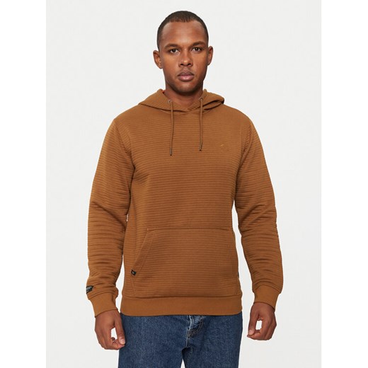INDICODE Bluza Yalom 55-677 Brązowy Regular Fit ze sklepu MODIVO w kategorii Bluzy męskie - zdjęcie 182741863