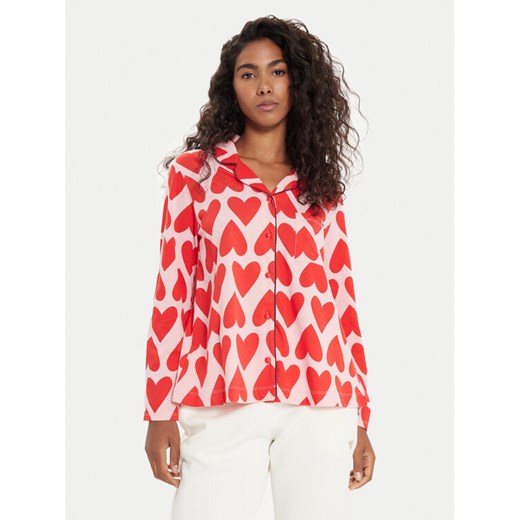United Colors Of Benetton Koszulka piżamowa 3MR73M05V Czerwony Regular Fit ze sklepu MODIVO w kategorii Piżamy damskie - zdjęcie 182741924