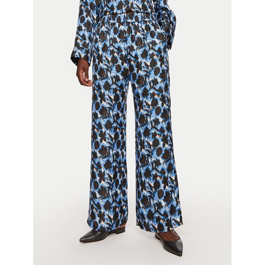 Munthe Spodnie materiałowe Arum 243143824336 Niebieski Loose Fit ze sklepu MODIVO w kategorii Spodnie damskie - zdjęcie 182742090