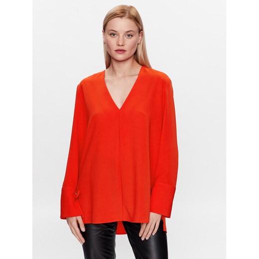 Calvin Klein Bluzka K20K205688 Pomarańczowy Regular Fit ze sklepu MODIVO w kategorii Bluzki damskie - zdjęcie 182742122