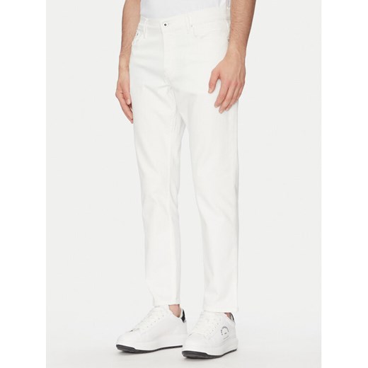 Karl Lagerfeld Jeans Jeansy A2M10136 Biały Tapered Fit ze sklepu MODIVO w kategorii Jeansy męskie - zdjęcie 182742161