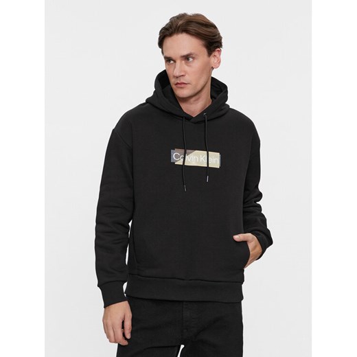 Calvin Klein Bluza Layered Gel Logo K10K111820 Czarny Comfort Fit Calvin Klein XL MODIVO