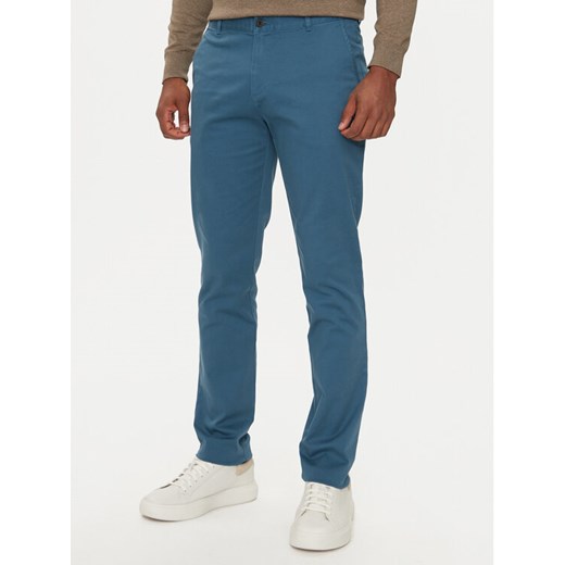 Sisley Chinosy 4AIHSF021 Niebieski Slim Fit Sisley 46 MODIVO