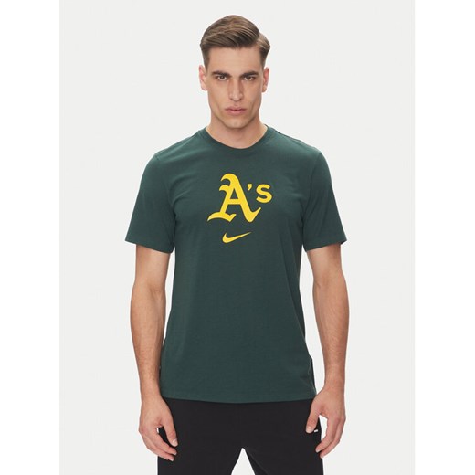 Nike T-Shirt 034J-3EY-FZ-L84 Zielony Regular Fit ze sklepu MODIVO w kategorii T-shirty męskie - zdjęcie 182742204