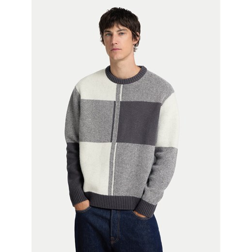 Selected Homme Sweter 16094557 Szary Relaxed Fit ze sklepu MODIVO w kategorii Swetry męskie - zdjęcie 182742273