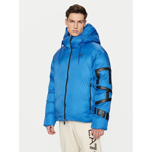 EA7 Emporio Armani Kurtka zimowa 6DPB19 PNGAZ 1528 Niebieski Regular Fit ze sklepu MODIVO w kategorii Kurtki męskie - zdjęcie 182742290