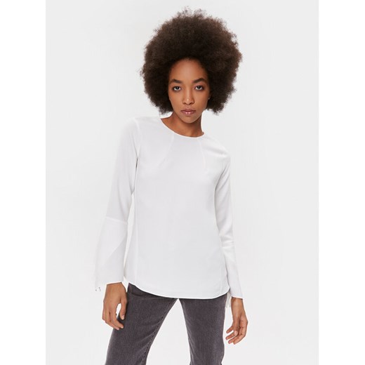 DKNY Bluzka UI3T2180 Écru Regular Fit ze sklepu MODIVO w kategorii Bluzki damskie - zdjęcie 182742372